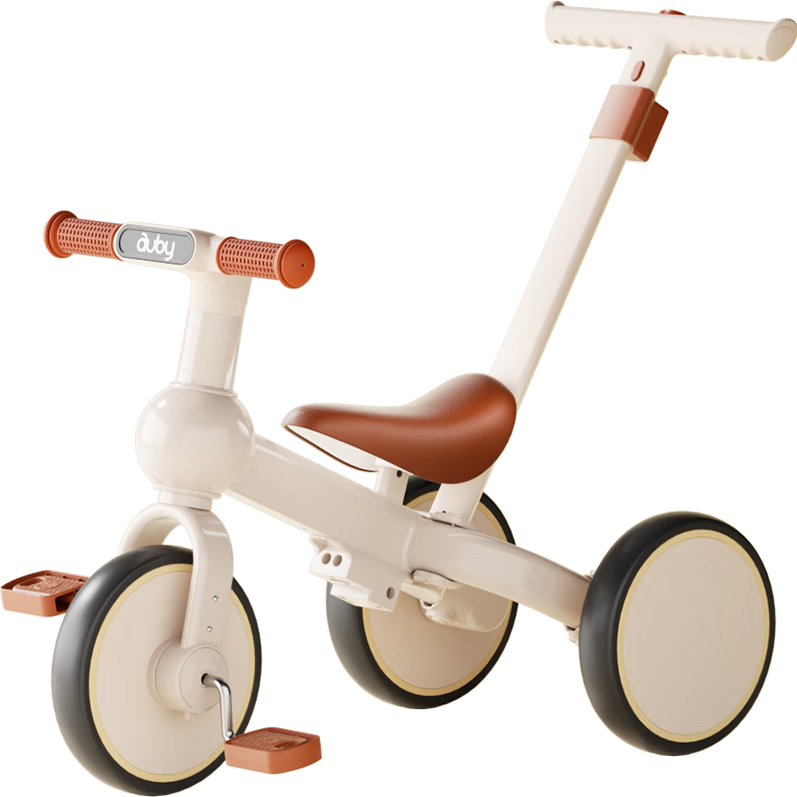 Auby Children's Tricycle Baby Tricycle Pedal Bike 1-3-6 Years Old Multi-Use Push Car 5-in-1 Birthday Heavy-Duty Safety