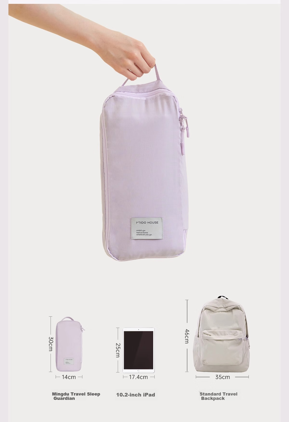 MIDO HOUSE Mingdu 60-Count Pure Cotton Hotel Anti-Dirt Sleeping Bag, Travel Bed Sheet, Portable Travel Sleeping Bag, Thin Purple, 160*210 6