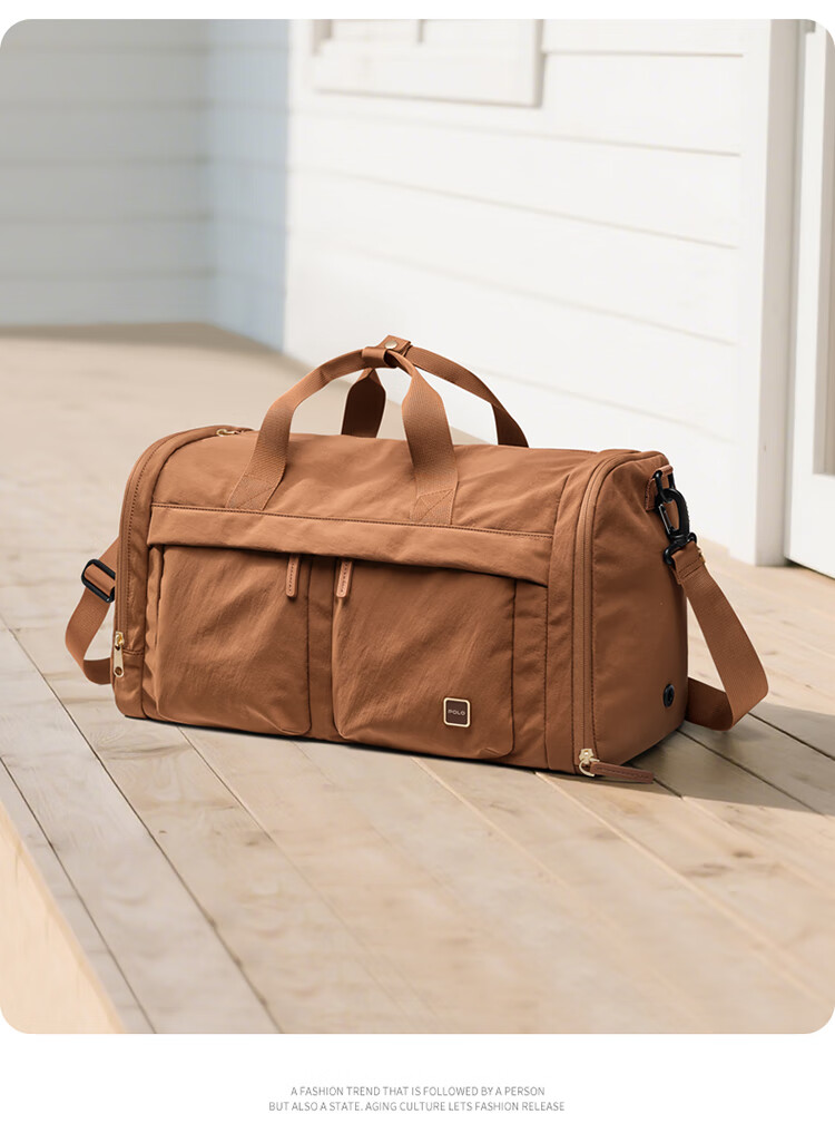POLO Travel Bag, Women's Sports Fitness Luggage Bag, Large Capacity Business Trip Handbag, Shoulder Crossbody Foldable Storage Bag 9