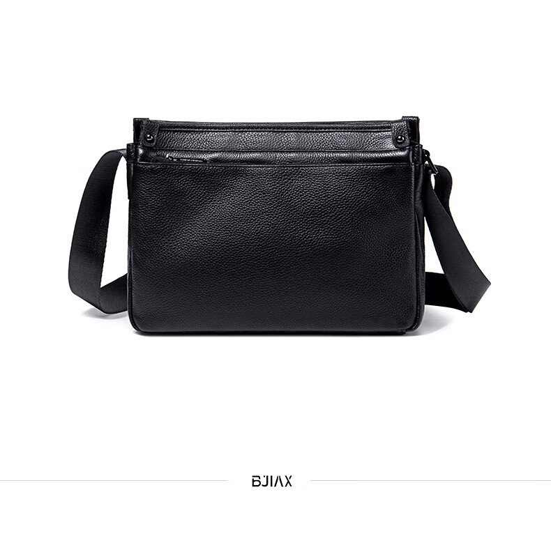 BJIAX Genuine Leather Shoulder Crossbody Bag, Cowhide Handbag, Business Casual Men's Bag, Commuter Shoulder Bag, Teacher's Day Gift 3