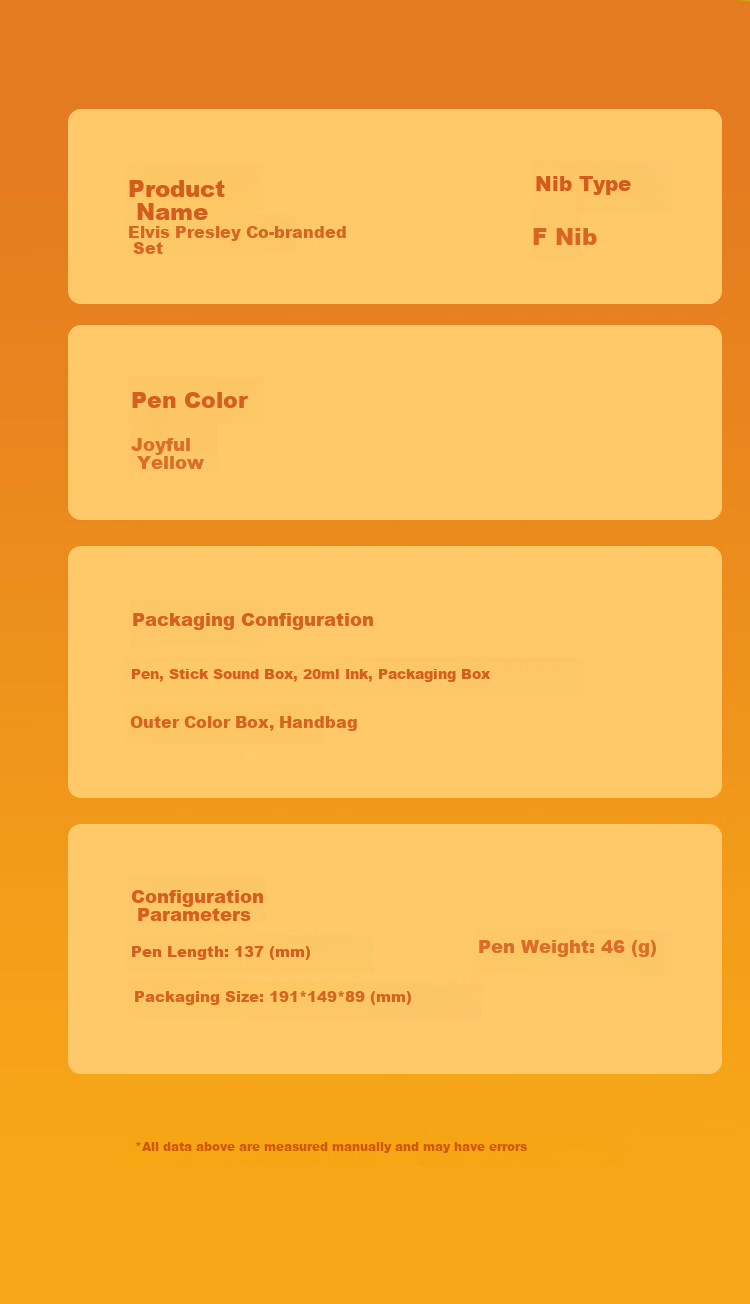 Pimio Fountain Pen Gift Box, Maowang Audio Collaboration Business Office Signature Pen, Birthday Gift, Student Handwriting Practice, Elegant Yellow 14