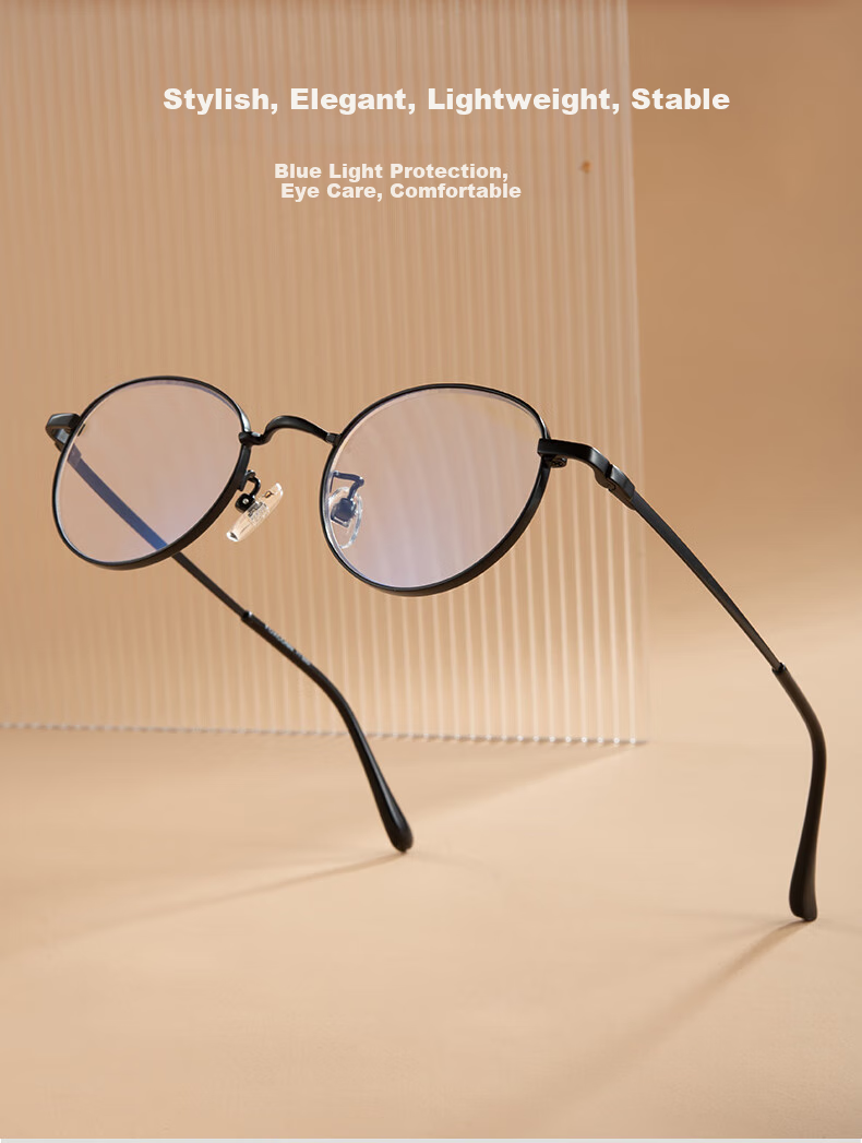 Fushikang Presbyopic Glasses, Retro Round Frame, Imported Fashionable Round Frame, Reading Glasses for Men And Women, F1012, Black +250 Degrees 6