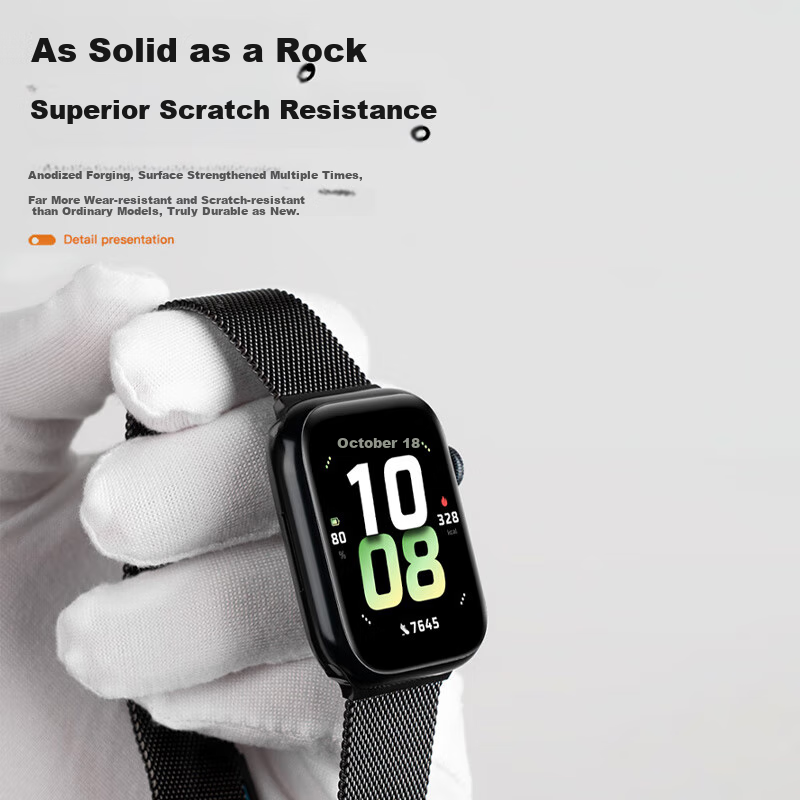 Ремешок Iboann Milanese Magnetic для HONOR Watch 5, водонепроницаемый, из нержавеющей стали, металлический, с магнитной застежкой, аксессуар для умных часов