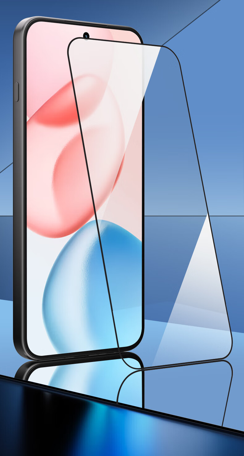 Baozou [2-Pack - Replacement Guaranteed], Tempered Glass Screen Protector for Honor X60i, Full Coverage High Definition Anti-Scratch Fingerprint-Resistant Shatterproof Film for Honor X60i Smartphone 1