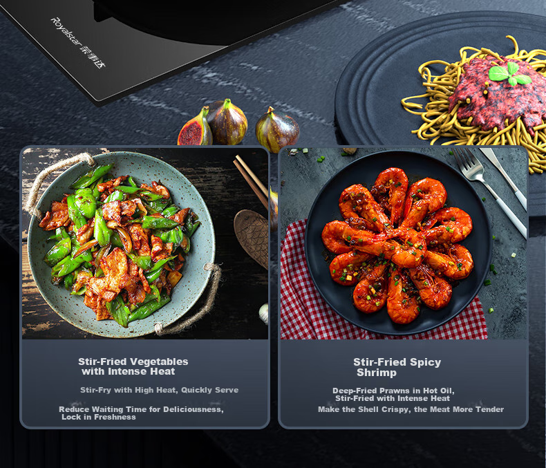 Royalstar Gas Stove, Dual Burner for Home Use, 5.0kW High Heat Output, Built-In And Countertop Dual-Use, Double Nine-Chamber Super Intense Flame JZY-B52 10