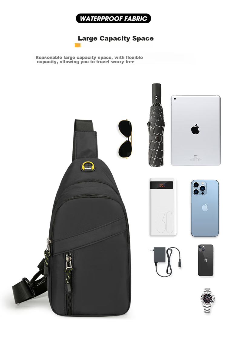 JEVI Crossbody Bag, Simple Shoulder Bag for Men And Women, Chest Bag, Small Backpack, Sports Style, Birthday Gift 5