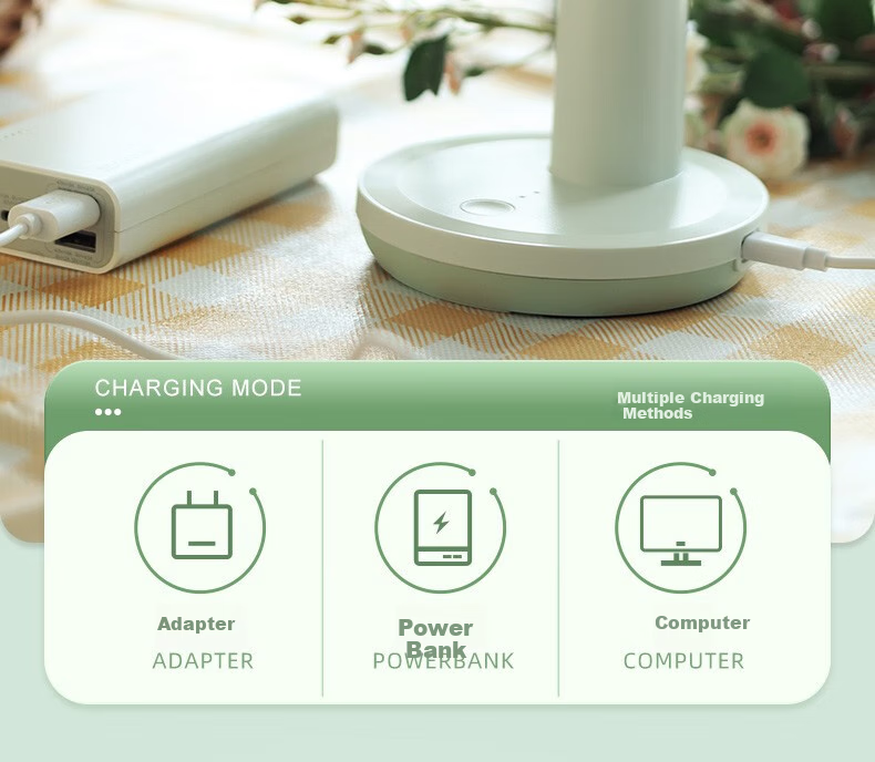 GREE USB Rechargeable Fan, Desktop Handheld Mini Desk Fan, Portable Office Outdoor Camping Home Office Table Fan, Electric Fan FSTZ-1201A6 13