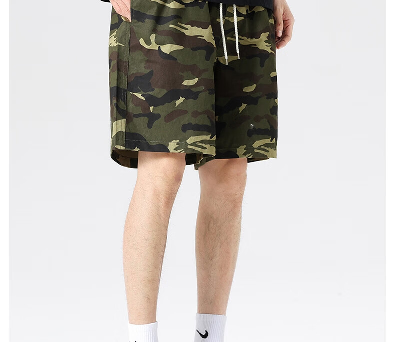 LangSha Men's Summer Breathable Lightweight Loose Casual Outdoor Quick-Dry Running Fitness Ice Silk Shorts 10