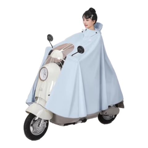 Beimei Electric Scooter Raincoat for Women, One-Piece Full-Body Protection against Wind And Heavy Rain, Adult E-Bike Riding Single-Person Poncho