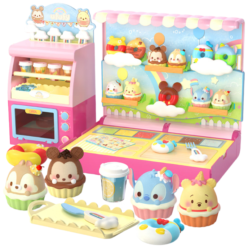 GOLDLOK Disney Transformable Dessert Baking Box, Kitchen Sound And Light Simulation Toy, Pretend Play Set for Boys And Girls, Birthday Gift