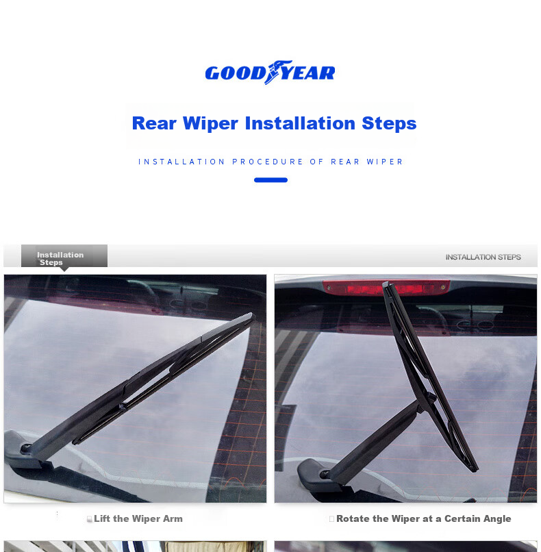Goodyear Rear Wiper Blade, Ford Classic Focus 2012 Hatchback 2013 Original Rear Window Wiper Strip Single Piece 3