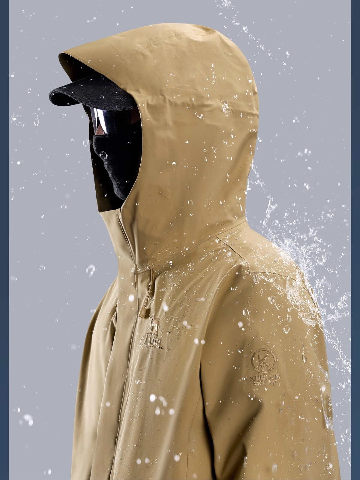 CAMEL Kunlun Mountain Series Men's 3-in-1 Goose Down Liner TOPEAK-TEX Peak 3L Hard Shell Jacket B306 2