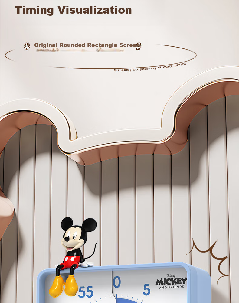 Timess Disney Collaboration Visual Timer, Student Time Management Tool, Kitchen Cooking Electronic Timer, Live Streaming Timer, Back to School 6