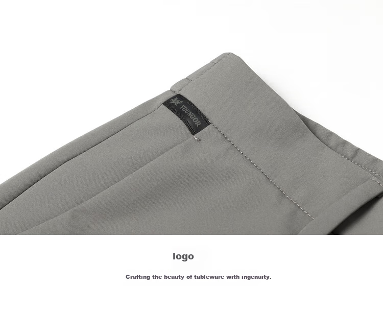 YOUNGOR Men's Pants, Spring And Summer Young Men's Dress Pants, VCHX320090PWY, Dark Green, 185/98A 10