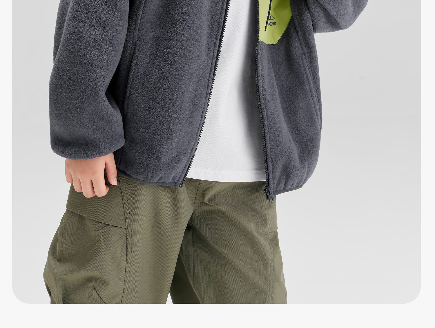 Zuoxi Boys' Fleece Jacket, 2026 New Spring Outerwear, Children's Heat-Resistant Anti-Static Fleece Coat, Blue, Size 150 35