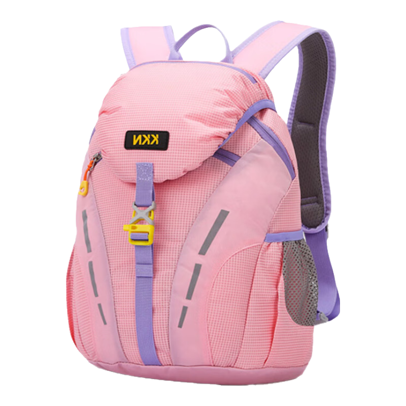 KKN Kids Outdoor Backpack Lightweight Large Capacity 15L Rose Red for Grades 1-6 Hiking Study Tour Unisex Shoulder Bag