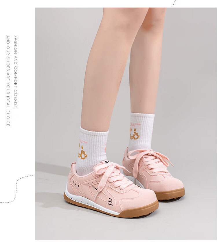 Warrior Women's Popular German Training Shoes Casual Versatile Spring Autumn New Comfortable Lightweight Sports Sneakers Pink Size 36 7
