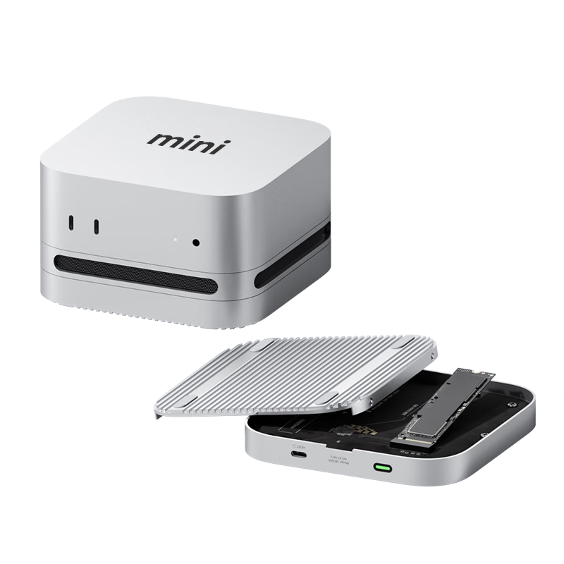 Hagibis USB4 Hard Drive Enclosure Compatible with Macmini M4, SSD Expansion up to 40Gbps, Compatible with Thunderbolt 5, External M2 Mobile NVMe Hard Drive Enclosure Base Stand