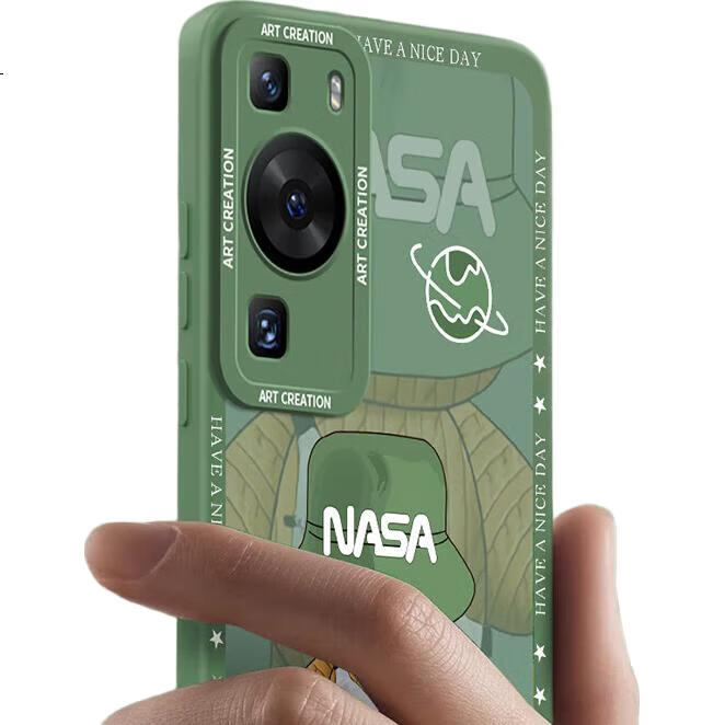 Чехол NEYAA для Huawei P60/P60 Pro, защита объектива, противоударный силикон, тонкий, с рисунком, черный