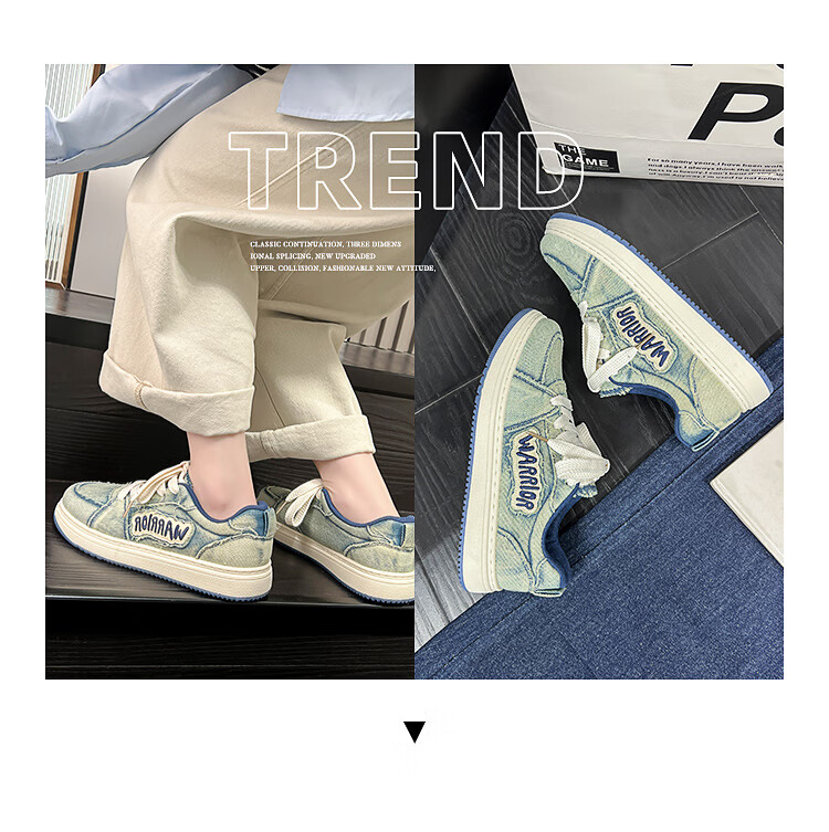 Warrior Women's 2026 Spring Autumn Fashion Sneakers Classic Versatile Retro Casual Shoes Dark Gray Size 38 13