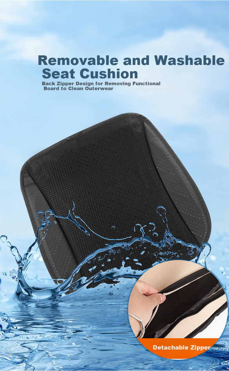 Dijialun USB Summer Car Ventilation Seat Cushion, Cooling Pad, Office Summer Truck Fan-Cooled Seat Cushio 7
