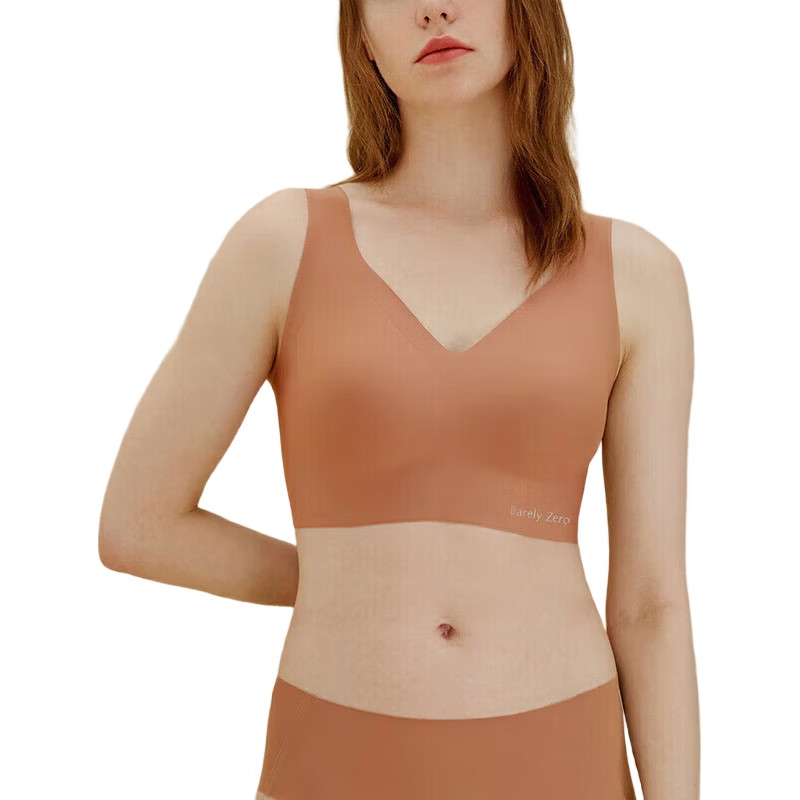 Женский топ-бра NEIWAI Orange Label, полный охват, бесшовный, без косточек, размер one-size-fits-all, черный трюфель