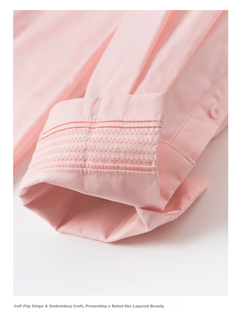 Chuyu Design Elegant Embroidered Sleeveless Cotton Shirt for Women, New Dopamine Polo Collar Top, Light Pink, Size S 28
