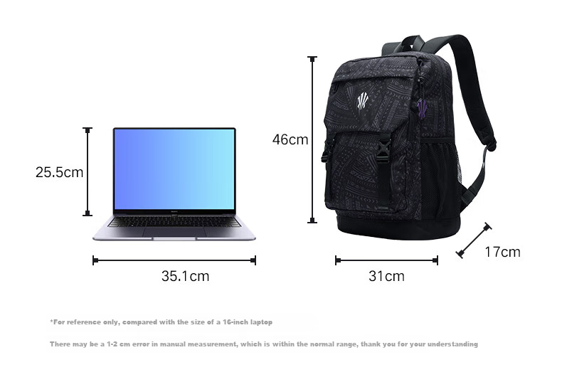 ANTA Kyrie Irving Series Large Capacity Unisex Backpack Fashion Sports Training Fitness Basketball Bag 9