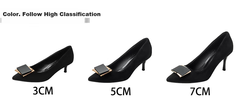 CARTELO Thin Heel High Heels, Comfortable Black Shoes, KCC-6688 Black (3cm), Size 33 4