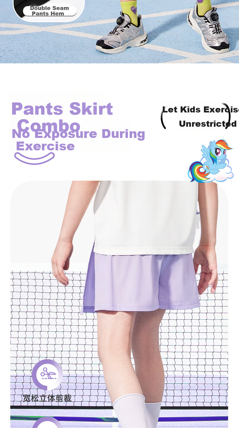 MY LITTLE PONY Girls' Summer Quick-Dry Short Sleeve Sportswear Set 2025 New Children's Two-Piece Outfit Pink+Black Size 130 7