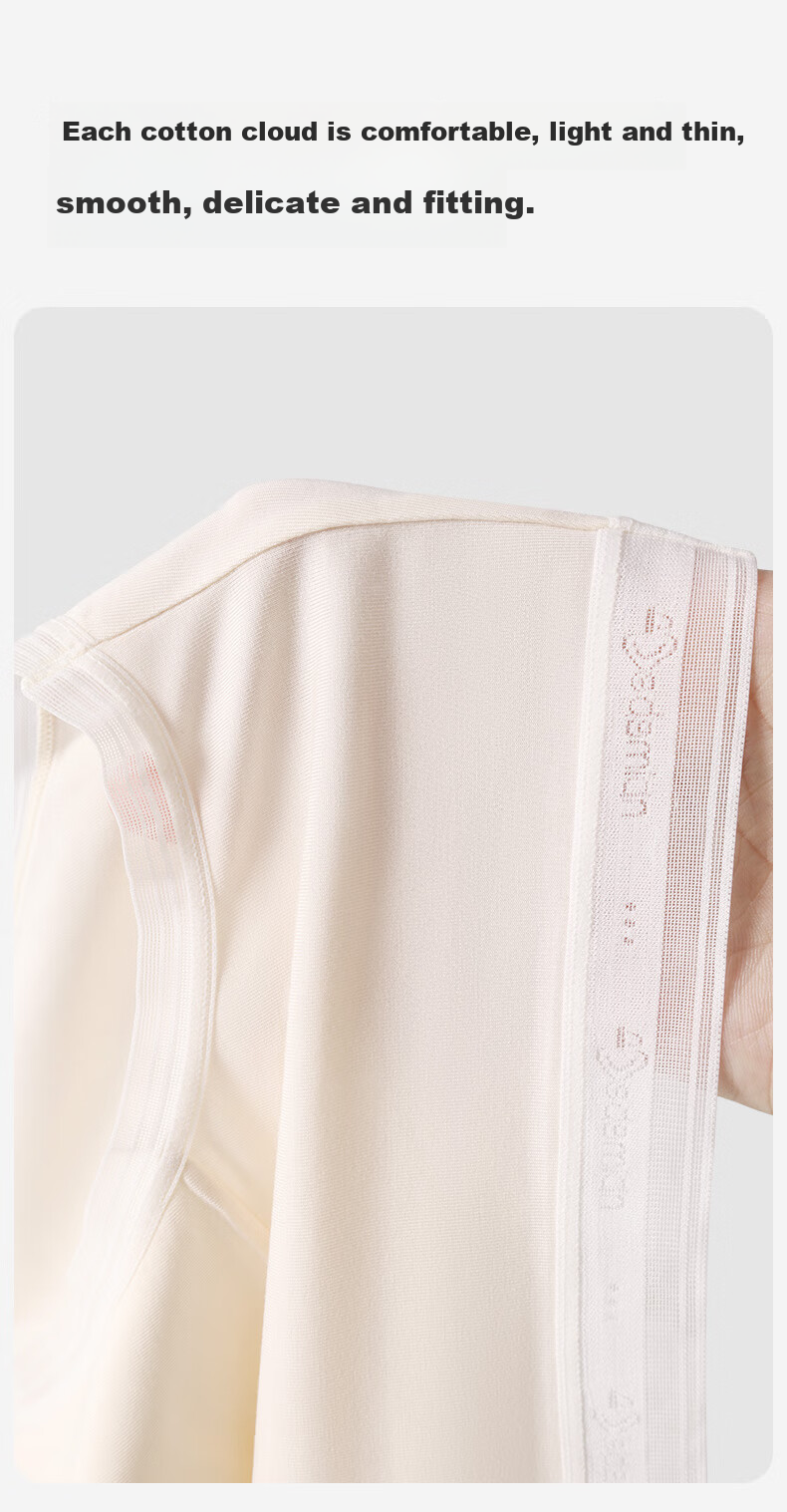Duoduomian Modal Extended Crotch Women's Underwear, Pure Cotton Antibacterial Lace Trim Mid-Rise Panties, 5 Pieces 4