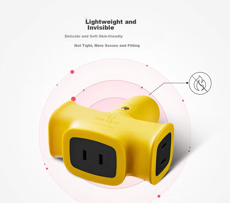 BULL Drop-Resistant And Shockproof Socket Power Strip Engineering Special Outdoor Work Yellow Socket New National Standard GN-C421X Wireless without Cord 5