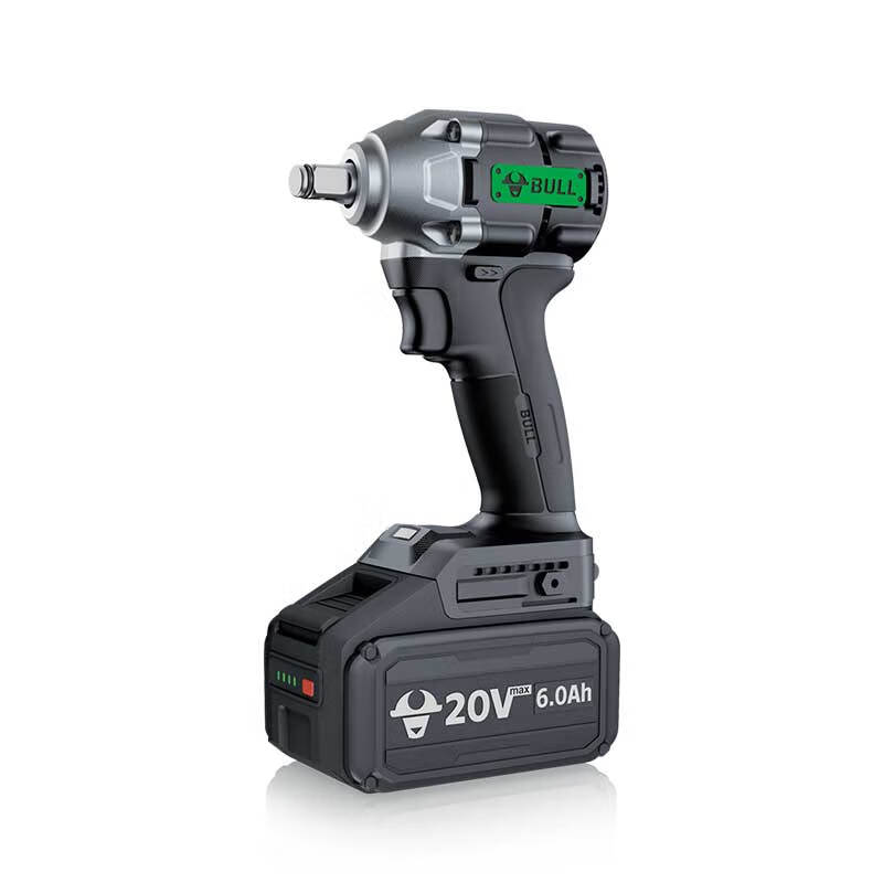 BULL 20V Lithium Brushless Cordless Impact Wrench 6.0Ah Rechargeable Multifunctional Air Gun GBS330(6.0D)
