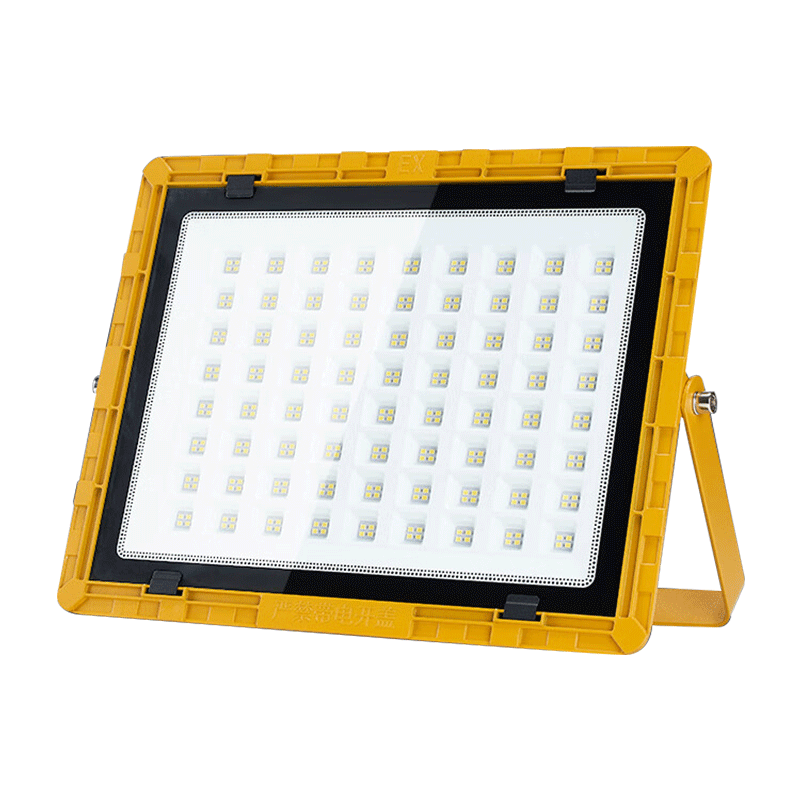 Baishian Explosion-Proof LED Industrial Light Square 50W Floodlight Explosion-Proof Warehouse Chemical Plant Lighting Gas Station Pendant Light with Bracket