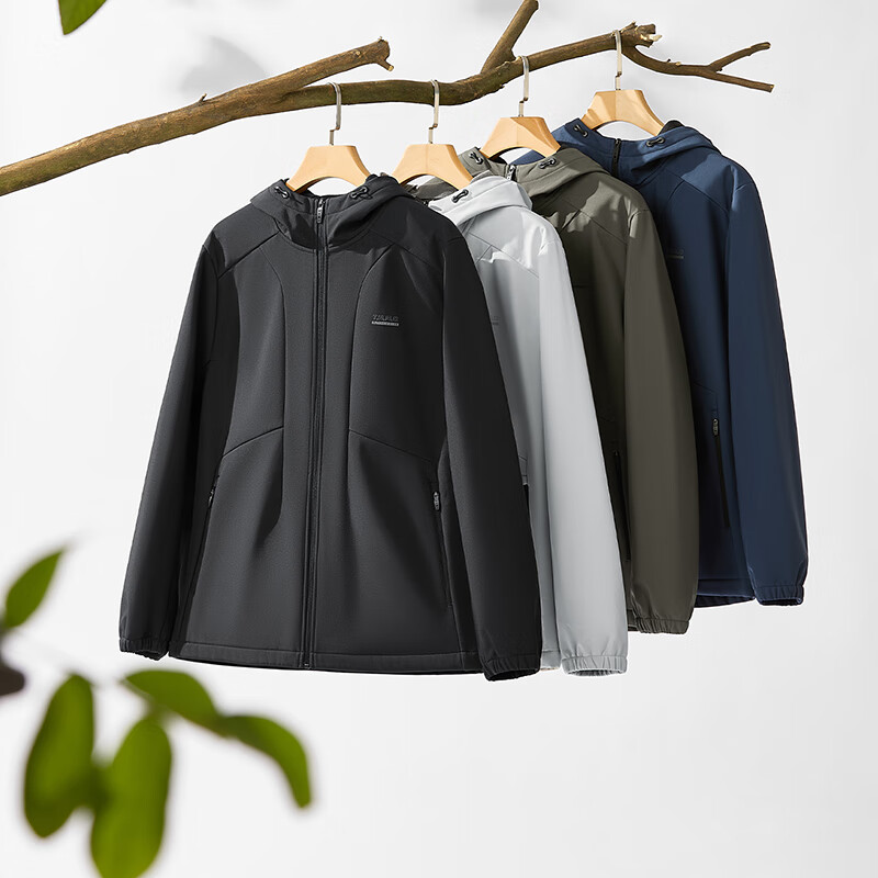 361° Men's Autumn Winter New Three-Protection Fleece-Lined Sports Casual Jacket Windbreaker Fleece Coat 652544605D-3