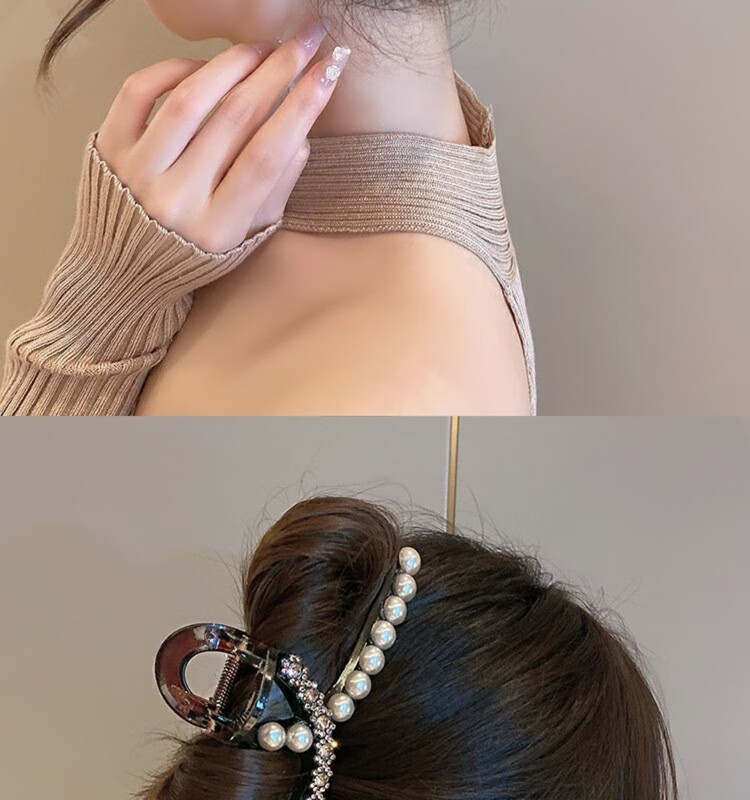 Dongyi Premium Hair Clip for Women 2026 High-End Back Hair Bun Claw Clip Shark Clip Hairpin Hair Accessory Birthday Gift 8