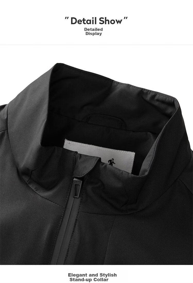 DANCING WOLVES [Versatile for Commuting] Fashionable Simple Jacket with Letter Print, Men's Outerwear, 015 Dark Gray, Size 175 10