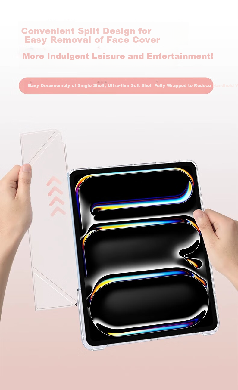 RBP Compatible with 2025 IPad 11/10th Gen Protective Case, A16 Chip Tablet Cover Upgraded 3Y Sliding Track Detachable Crystal Clear Acrylic Shockproof Anti-Bend - Vintage Sweetheart 5