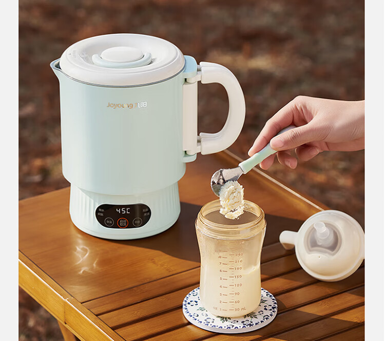 Joyoung Portable Electric Kettle, 1.2L Foldable Pot, 316L Stainless Steel Inner Pot, for Boiling Water, Hot Pot Cooking, Dormitory Use, No Glue Required, K12ED-WZ101 11