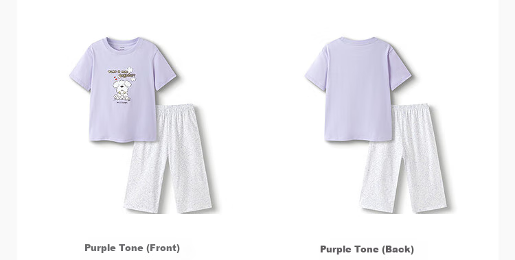 BALABALA Pajama Set for Boys And Girls, Home Wear, Air Conditioning Clothing, Summer Style [Miiichan IP] 209225171208 10