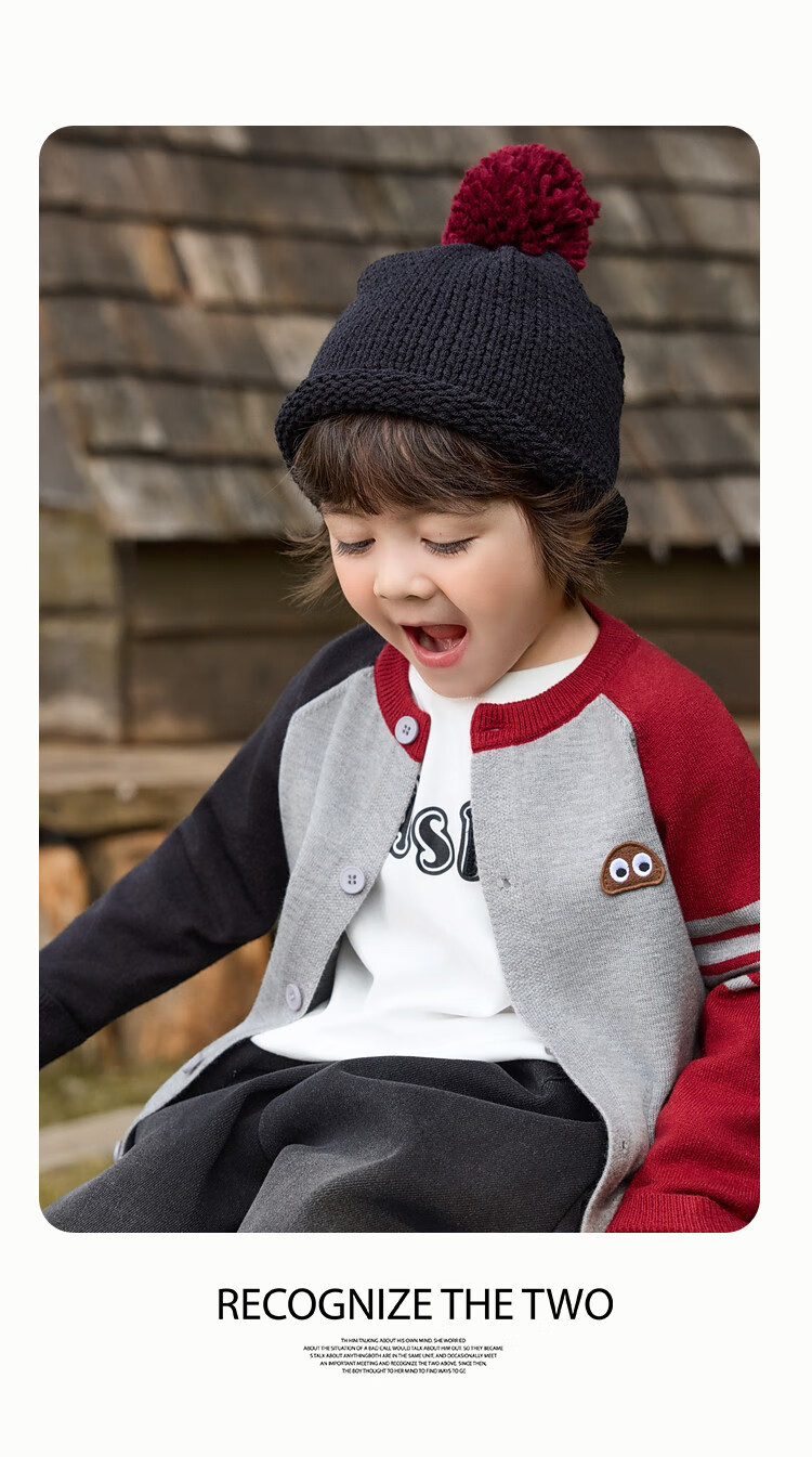 ASK JUNIOR Academy Style Children's Long Sleeve Sweater 25 Autumn Toddler Colorblock Fleece Yarn Knit Cardigan Boys Sweater 8