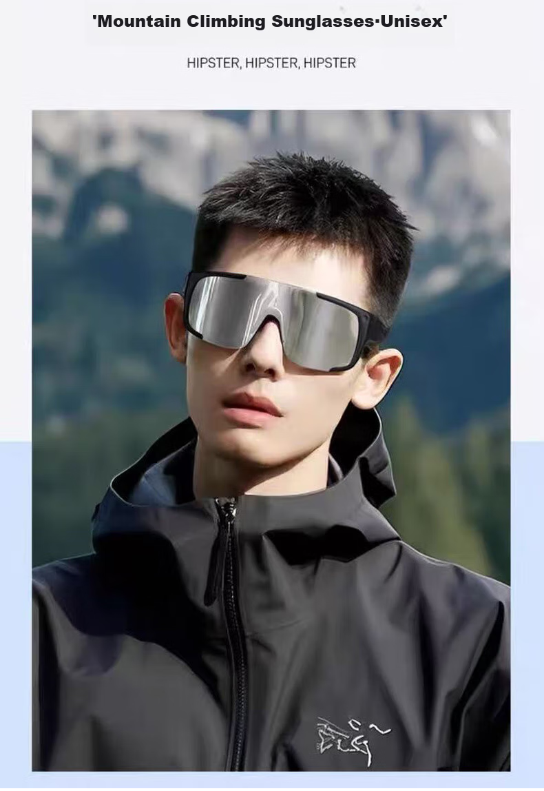 Lianshang Polarized Cycling Sunglasses, Day And Night Use, Unisex, Windproof And Sandproof, Outdoor Running, Photochromic 7