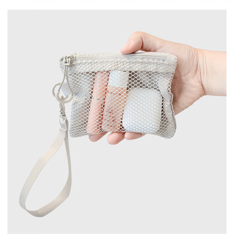 Banzheni Travel Toiletry Organizer Cosmetic Bag, Large Capacity Handheld Portable Double Zipper Compartmentalized Small Item Bag for Men And Women Luggage 4