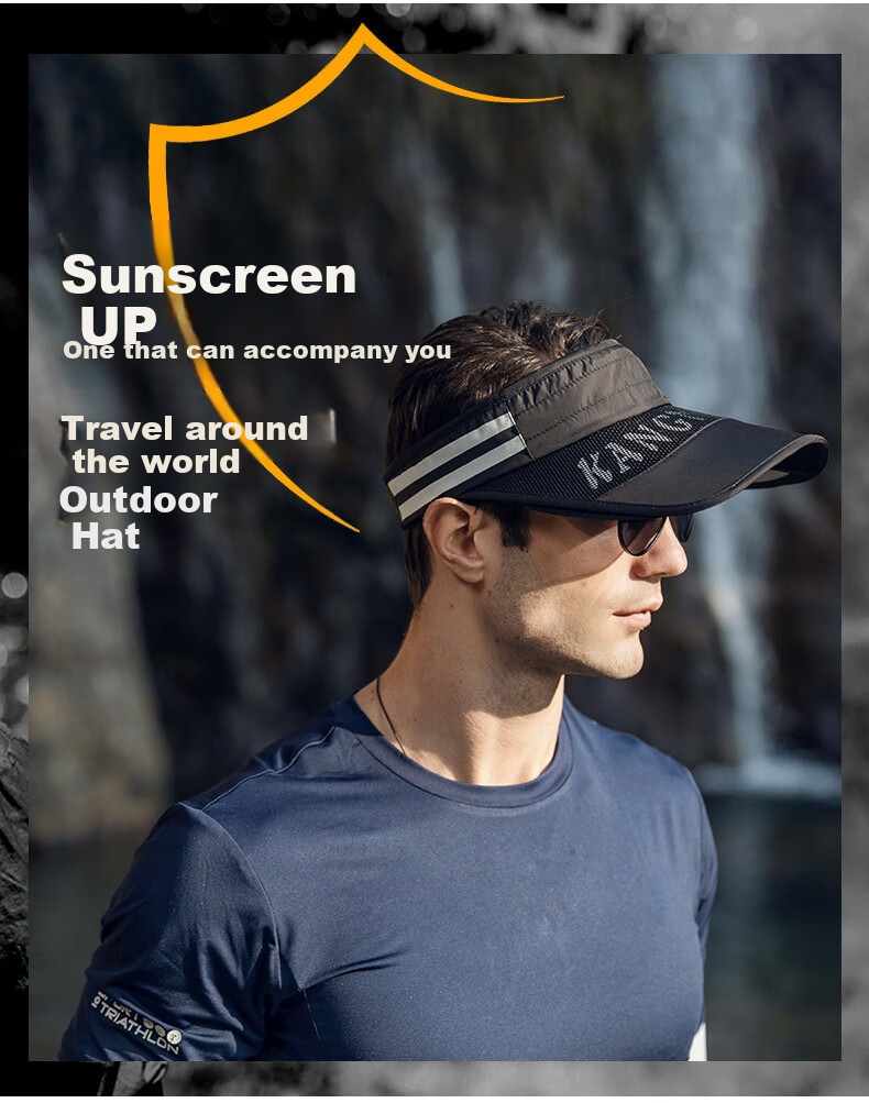 Jiancai Sun Hat for Women, Summer Visor Sun Hat, Outdoor UV Protection Beach Cool Cap, Wide Brim Sun Protection Hat for Me 3