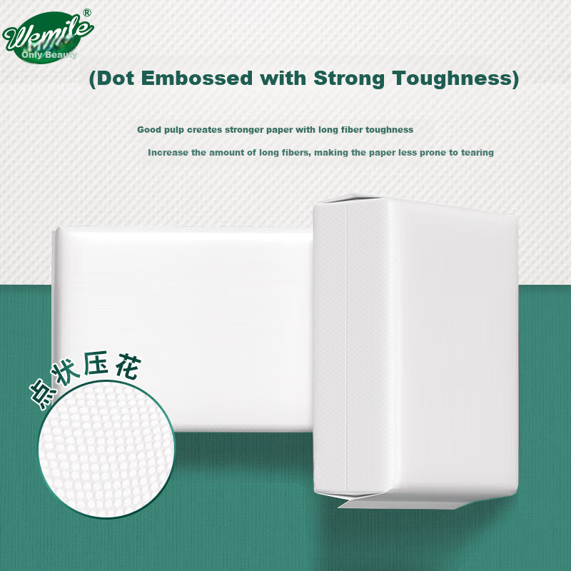 Weiyimei Hand Towel Paper, 1-Ply, 120 Sheets*20 Packs, Commercial Oil-Absorbing Paper, Hand Drying Paper, Hotel Use, Whole Box VS6218