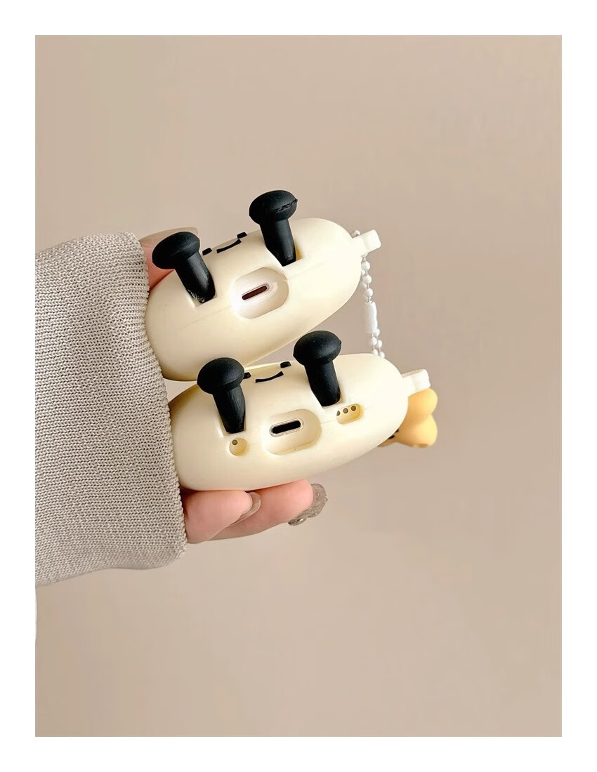 Beiyipin, Suitable for AirPods 4 Cute Star And Moon Pull Ring, Apple AirPods 1/2 Silicone Protective Case, Wireless Bluetooth AirPods Pro Earphone Case, 4th Generatio 7