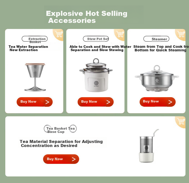 Buydeem Health Pot, Chinese Herbal Medicine Pot, 304 Stainless Steel Tea Maker, Tea Brewing Pot, Fine Extraction Tea And Coffee Pot, Health Pot, Hot Water Pot, Boiling Water Pot K176 1
