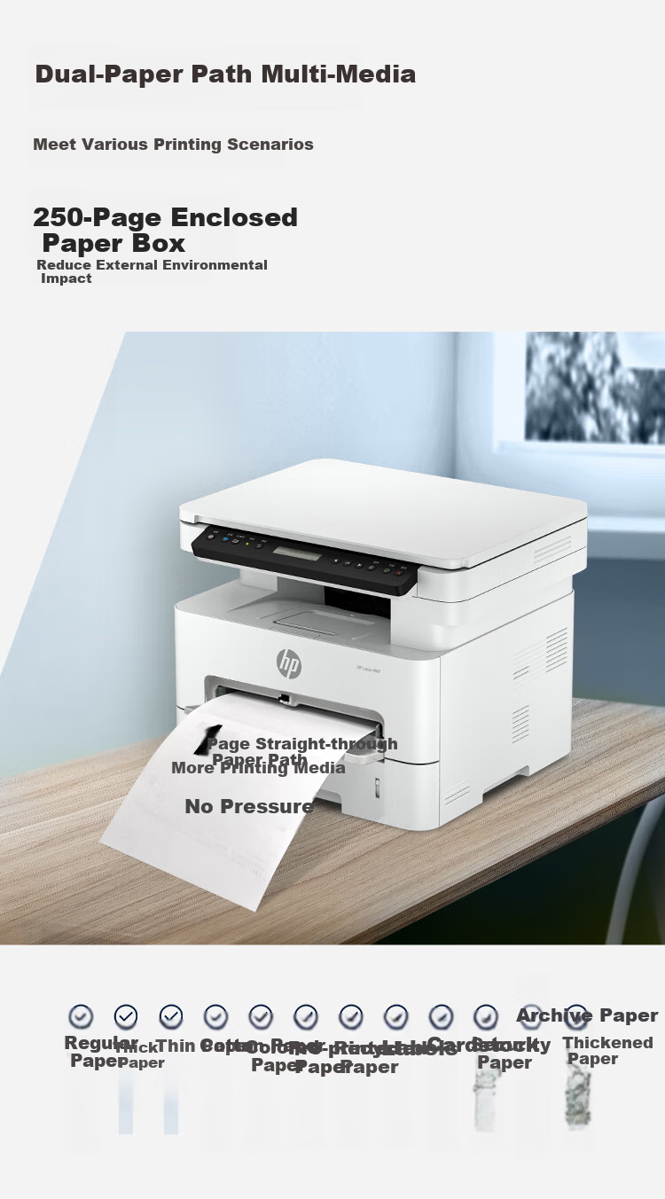 HP 323dnw Black And White Laser Printer Wireless Multifunctional Duplex Wired Network Printing Business Office Printer High-Capacity High-Speed Printing One-Year On-Site Service 5