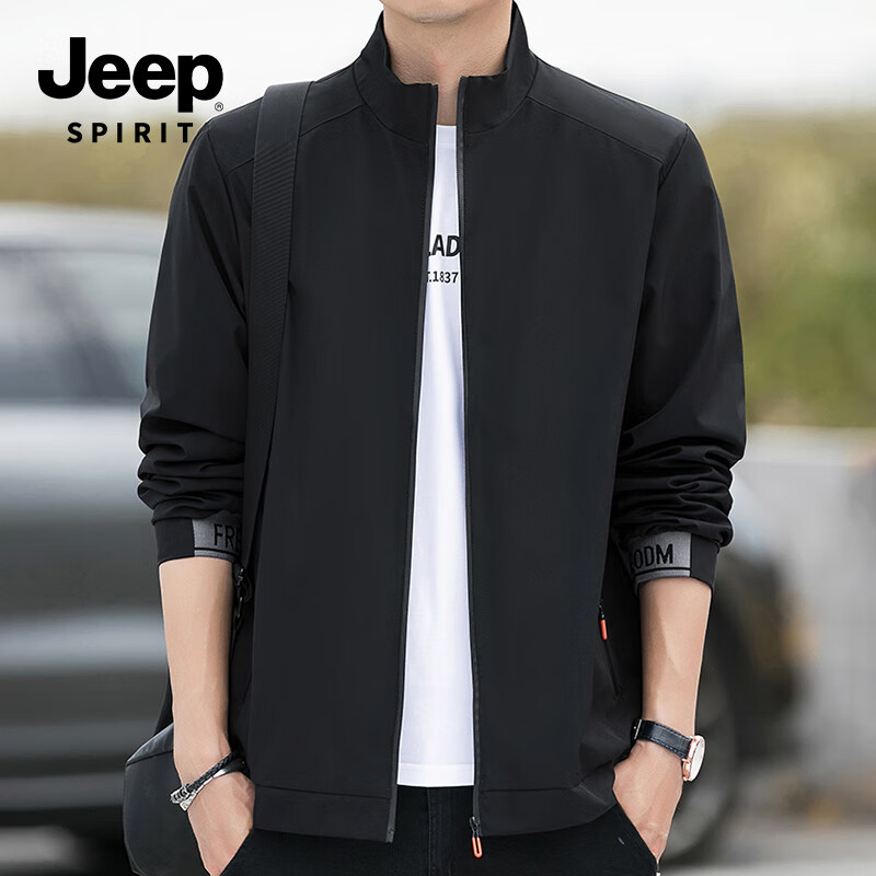 Мужская демисезонная куртка JEEP SPIRIT 6618, черная, размер M