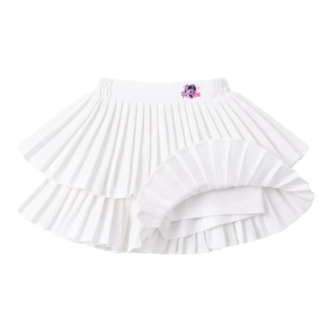 MY LITTLE PONY Girls' Skirt, Summer Children's Short Skirt, Cute Princess Dress for Girls, White, Size 130